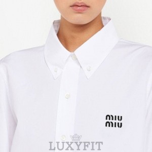 MU 미우미우 영문로고 셔츠