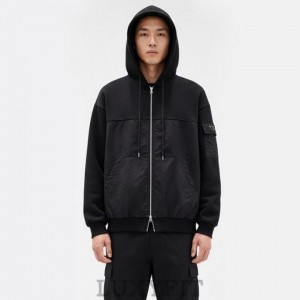 PD 프라다 배색포인트 후드집업