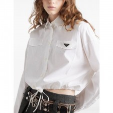 PD 프라다 투포켓 스트링 셔츠