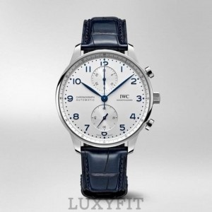 IWC 포르투기저 화이트다이얼 블루침