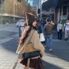 CN 샤넬 [고급] 25A 공방 스웨이드 투톤 쇼퍼 호보백 브라운 2