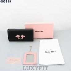 MU 미우미우 리본 장지갑