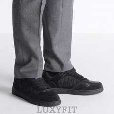 DO 디올 B27 블랙스웨이드 로우탑 스니커즈 블랙오블리크