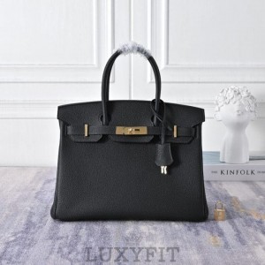 HM 에르메스 버킨백 30 블랙 금장