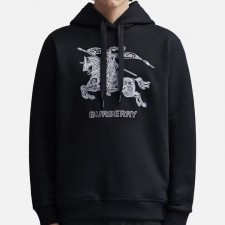 BB 버버리 자수 EKD 코튼 후드 스웨트셔츠