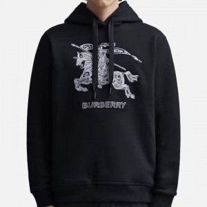 BB 버버리 자수 EKD 코튼 후드 스웨트셔츠