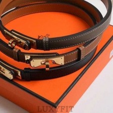 HM [여성] 에르메스 켈리 18 버클 벨트 (금장)