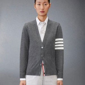 TB [여성] 톰브라운 사선완장 클래식 브이넥 가디건