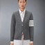 TB [여성] 톰브라운 사선완장 클래식 브이넥 가디건