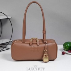 MU 미우미우 토트 가죽 보 백