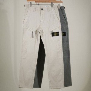 ST 스톤 아일랜드 와펜 포켓 유틸리티 카고 팬츠