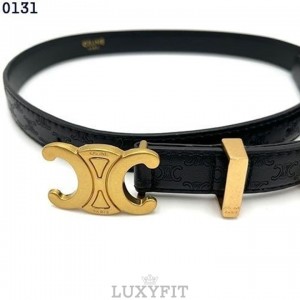 CL 셀린느 트리옹프 엠보싱 가죽 여성벨트 (블랙)