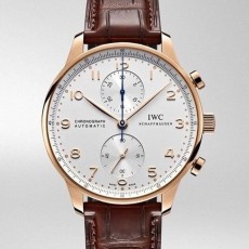 IWC 샤프하우젠 포르투기저 화이트다이얼 골드침