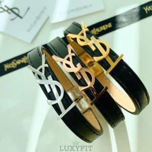 YS 생 로랑 가죽팔찌