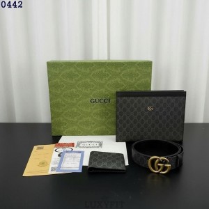 GC 구찌 오피디아 클러치, 벨트, 지갑 3종세트 (블랙)