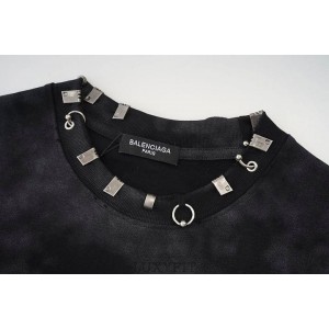 BC 발렌시아가 A 6519 피어싱 타이다이 구제 워싱 반팔