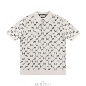 GC 구찌  A 6390 GG 자카드 니트 반팔