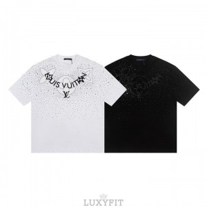 LV 루이비통 A 6550 크리스탈 모노그램 플라워 로고 반팔