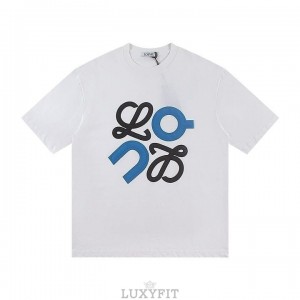 LW 로에베 A 6436 퍼프 프린트 아나그램 반팔