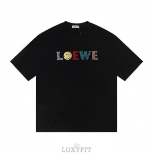 LW 로에베 A 6555 스마일 핸들 자수 로고 반팔