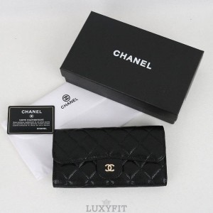 CN 샤넬 50095 클래식 플랩 똑딱이 장지갑