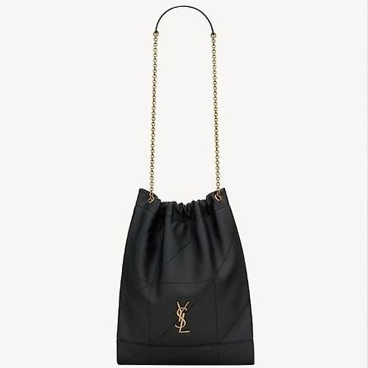 YS 생 로랑 제이미 포숑 체인 숄더백 781666 램스킨 블랙