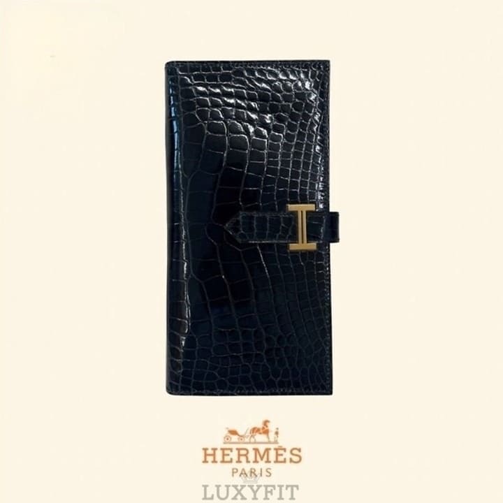 HM 에르메스 악어 장지갑