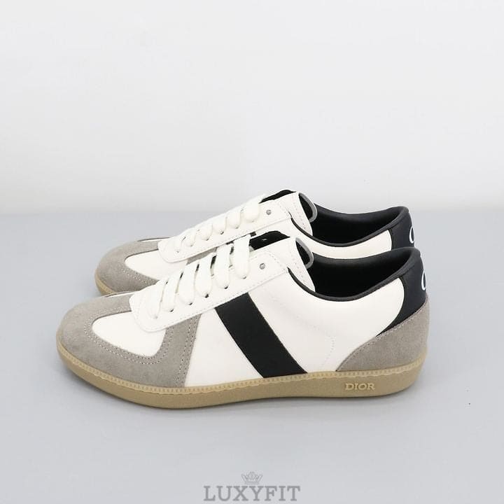 DO 디올 블랙앤화이트 그레이 스웨이드 스니커즈