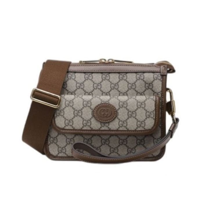 GC 구찌 인터로킹 G 포켓메신저백