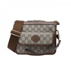 GC 구찌 인터로킹 G 포켓메신저백