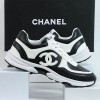 CN 샤넬 CC 로고 범고래 트위드 스니커즈