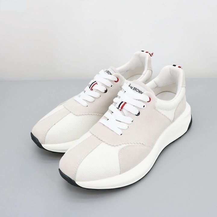 TB 톰브라운 화이트 그레이 스프린터 스니커즈