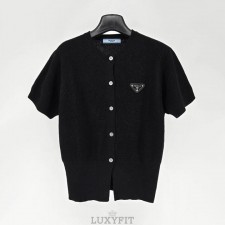 PD 프라다 라운드 반팔가디건