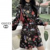 GC 구찌 플로라 프린트 실크원피스