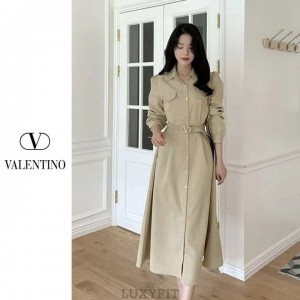 VT 발렌티노 V벨트 버튼 원피스