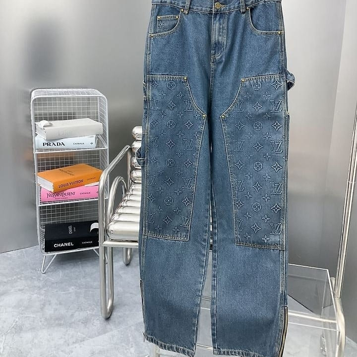 LV 루이비통 M 64258 모노그램 워크웨어 데님 팬츠