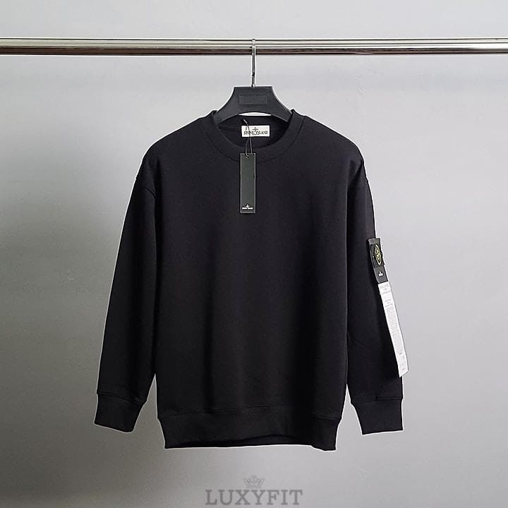 ST 스톤 아일랜드 로고와펜 코튼 맨투맨