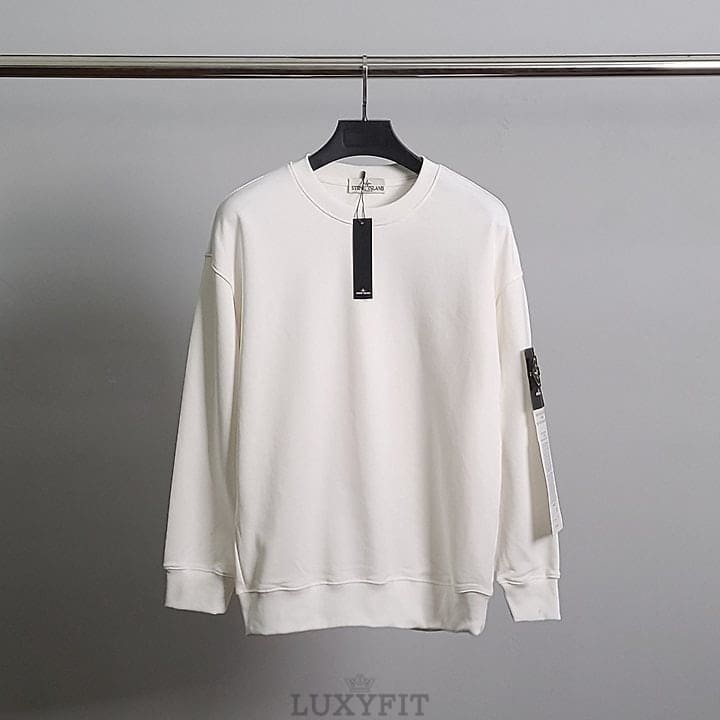 ST 스톤 아일랜드 로고와펜 코튼 맨투맨