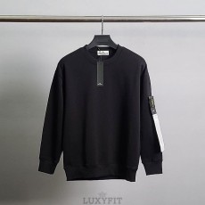 ST 스톤 아일랜드 로고와펜 코튼 맨투맨