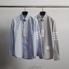 TB 톰브라운 화이트완장 스트라이프 셔츠