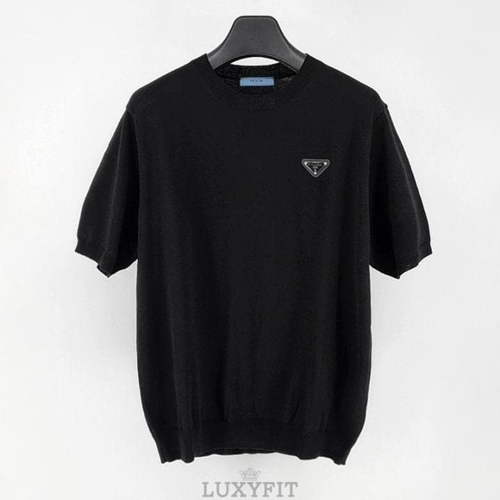 PD 프라다 컬러플레이트 니트반팔