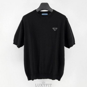 PD 프라다 컬러플레이트 니트반팔