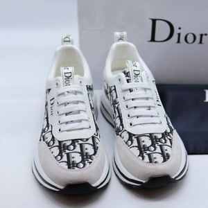 DO 디올 화이트 & 블랙 로고 포인트 스니커즈