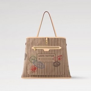 LV 루이비통 네버풀 반둘리에 인사이드 아웃 MM 쇼퍼백