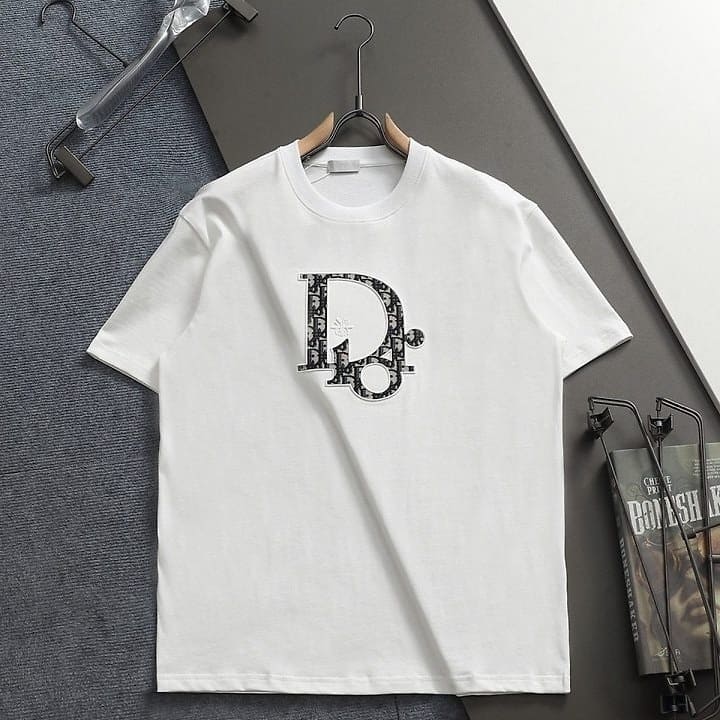 DO 디올 엠보 로고 반팔 티셔츠