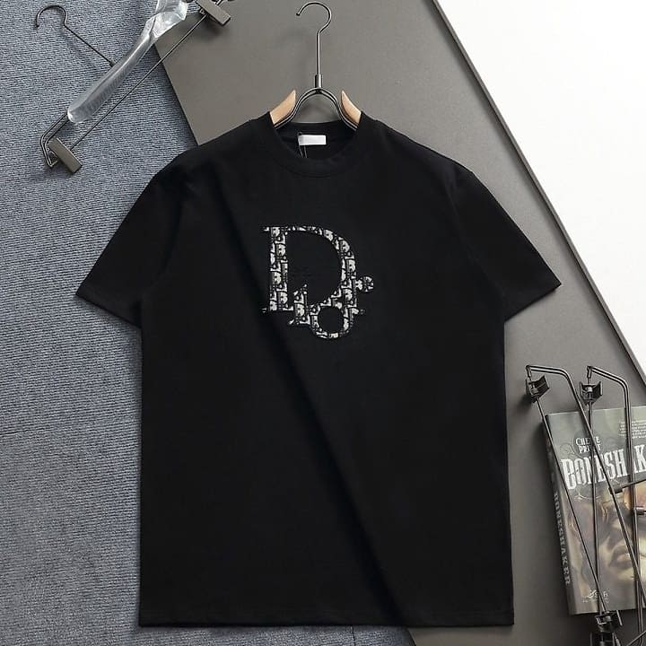 DO 디올 엠보 로고 반팔 티셔츠