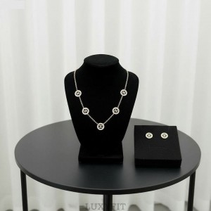 CN 샤넬 더블 트리플 포인트 네크리스 & 이어링 2종세트