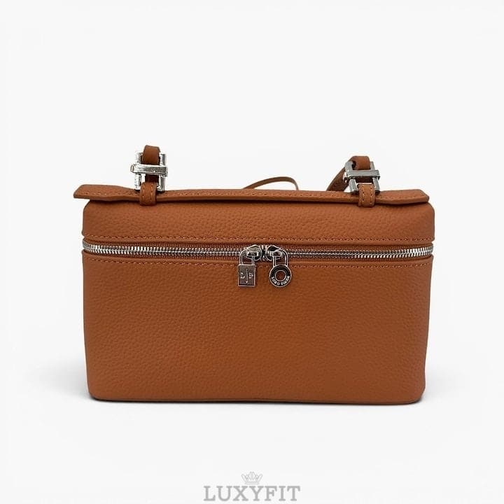 LL 로로피아나 엑스트라 포켓 미니 파우치 숄더백 (브라운)