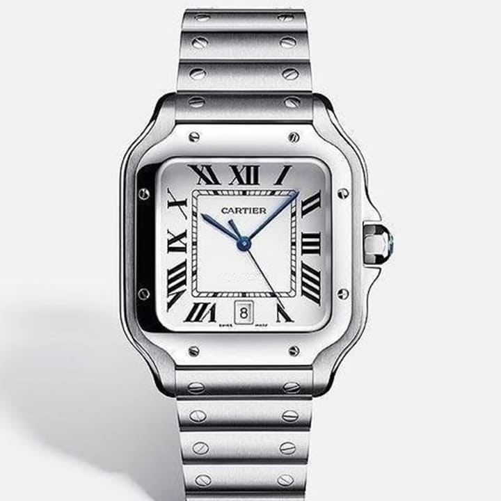 CT 까르띠에 산토스 화이트다이얼