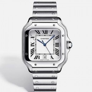 CT 까르띠에 산토스 화이트다이얼